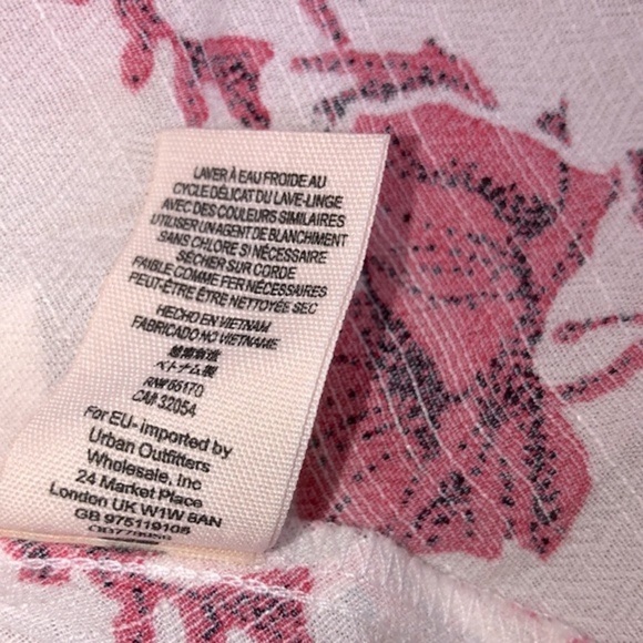 Free People floral French Quarter Print mini wrap dress size small - Picture 9 of 9